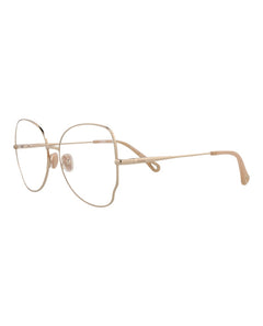 Chloe Cat Eye-Frame Metal Optical Frames Gold Gold Transparent (CH0098O-30012434-006)