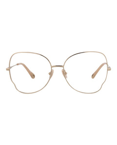 Chloe Cat Eye-Frame Metal Optical Frames Gold Gold Transparent (CH0098O-30012434-006)