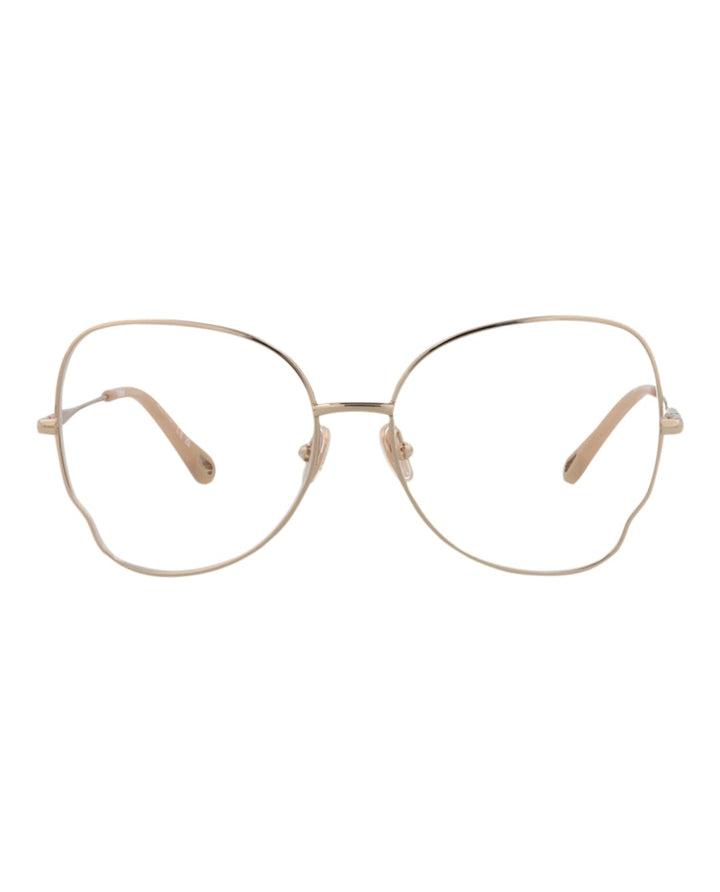 Chloe Cat Eye-Frame Metal Optical Frames Gold Gold Transparent (CH0098O-30012434-006)