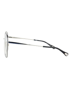 Chloe Round-Frame Metal Optical Frames Blue Blue Transparent (CH0017O-30009856-001)