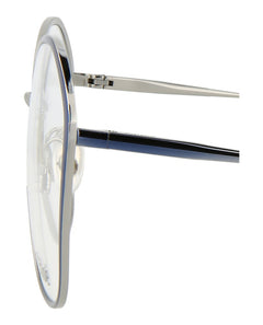 Chloe Round-Frame Metal Optical Frames Blue Blue Transparent (CH0017O-30009856-001)