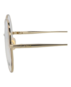 Chloe Round-Frame Metal Optical Frames Havana Gold Transparent (CH0097O-30012431-004)