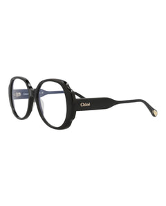 Chloe Round-Frame Recycled Acetate Sunglasses Black Black Transparent (CH0196S-30014696-001)