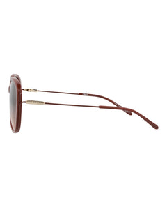 Chloe Round-Frame Recycled Acetate Sunglasses Brown Brown Green (CH0175SK-30014202-004)