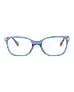 Chloe Square-Frame Bio Acetate Optical Frames Blue Gold Transparent (CH0059O-30011441-004)