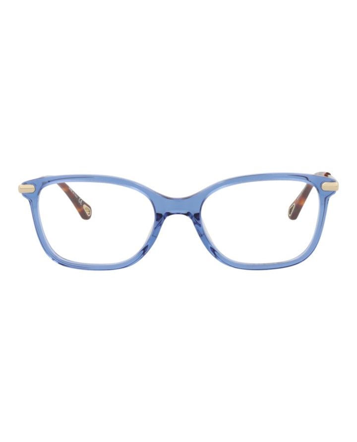 Chloe Square-Frame Bio Acetate Optical Frames Blue Gold Transparent (CH0059O-30011441-004)