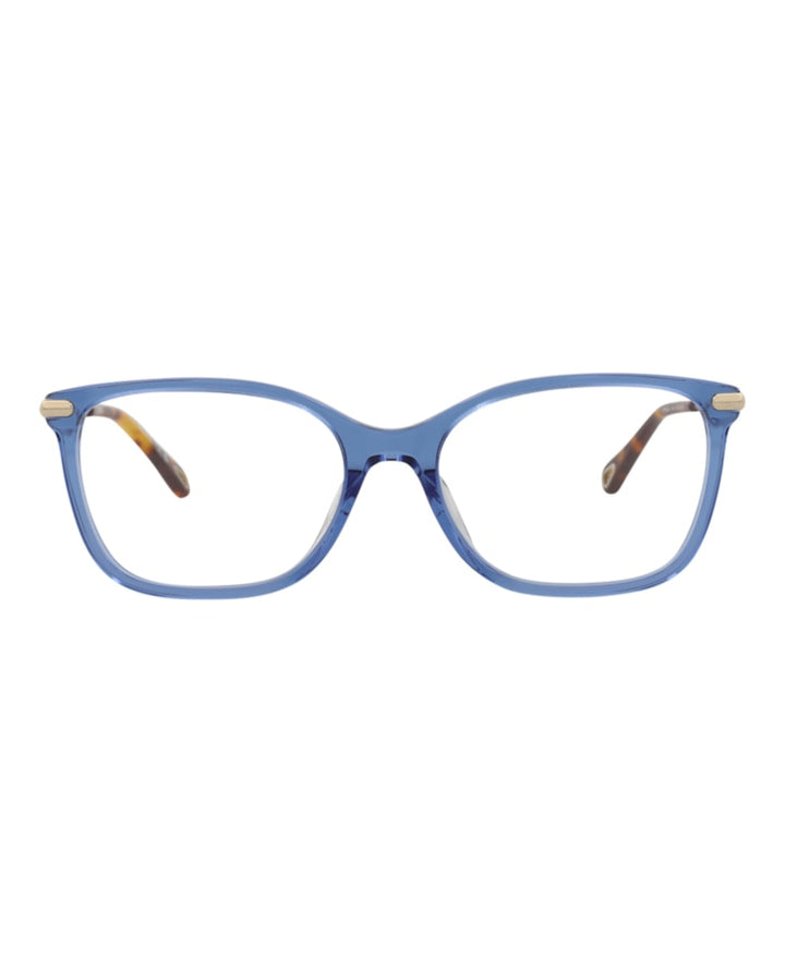 Chloe Square-Frame Bio Acetate Optical Frames Blue Gold Transparent (CH0059OA-30011515-004)