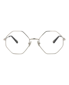 Chloe Square-Frame Metal Optical Frames Silver Silver Transparent (CH0022O-30009816-003)