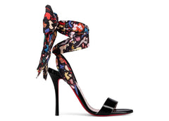 Christian Louboutin Fetish Du Desert 100 Heels Black Multi (Women's)