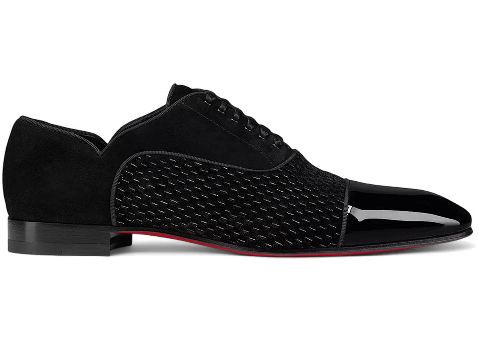 Christian Louboutin Greggy Chick Flat Oxford Shoes Black