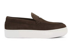 Christian Louboutin Paqueboat Flat Crosta Retournee Dark Brown
