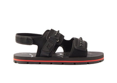Christian Louboutin Siwa Flat Sandals Black Red