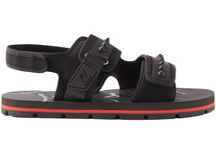 Christian Louboutin Siwa Flat Sandals Black Red