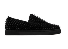Christian Louboutin Spike Roller Boat Sneaker Black