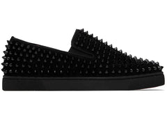 Christian Louboutin Spike Roller Boat Sneaker Black