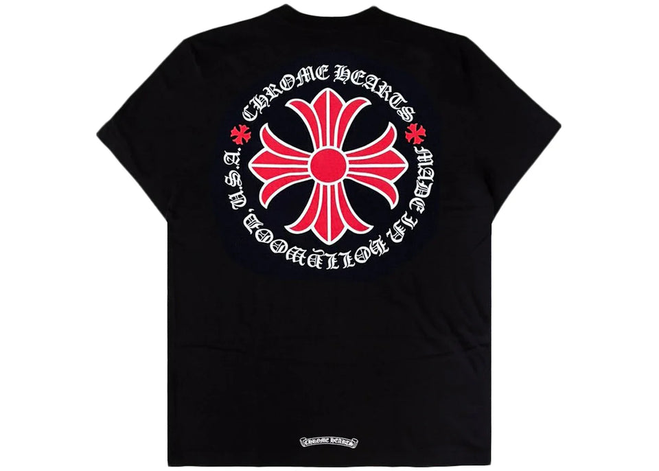 Chrome Hearts Made In Hollywood Plus Cross T-Shirt Black/Red