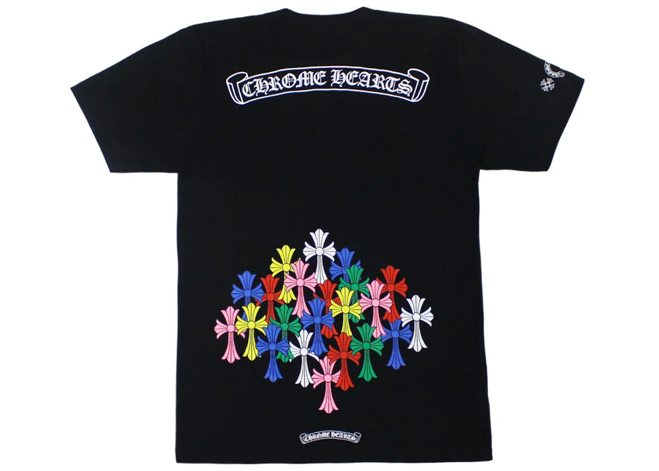 Chrome Hearts Multi Color Cross T-Shirt Black
