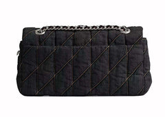 Coach Tabby Shoulder Bag 26 With Quilting Silver/Black
