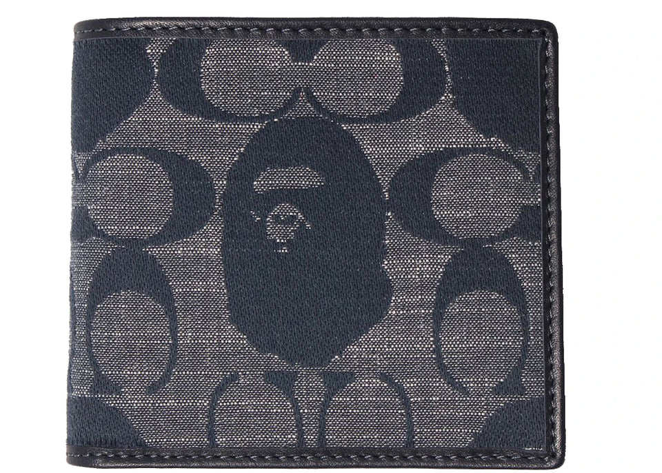 Coach x BAPE Coin Wallet Navy