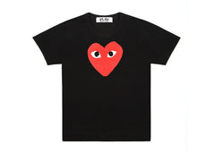 Comme Des Garcons Play Red Heart T-Shirt Black