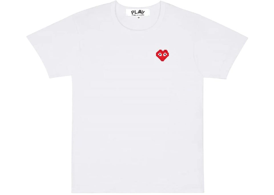 Comme Des Garcons Play x Invader T-Shirt White