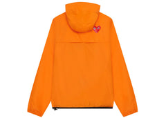 Comme Des Garcons Play x K-Way Claude Half-Zip Jacket Orange