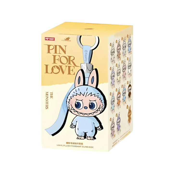 Pop Mart Labubu The Monsters Pin for Love Series Vinyl Plush Pendant (A-M) Single Blind Box