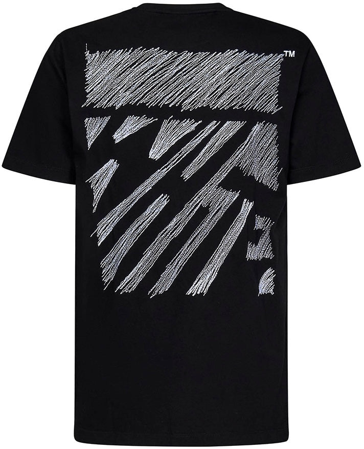 Off-White Scribble Diag Oversized S/S Black T-Shirt