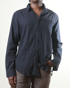 Calvin Klein Black & Grey Colourblocked Shirt (L)
