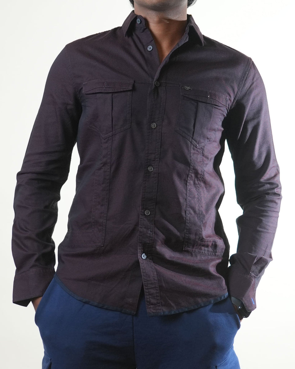 Armani Exchange Dotted Full Sleeve Shirt (S)