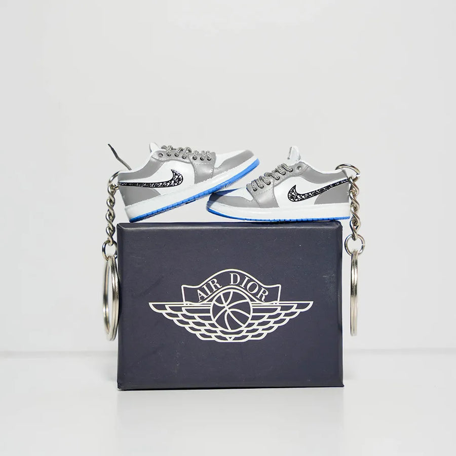 3D Sneaker Keychain With Box - AJ1 Low Dior