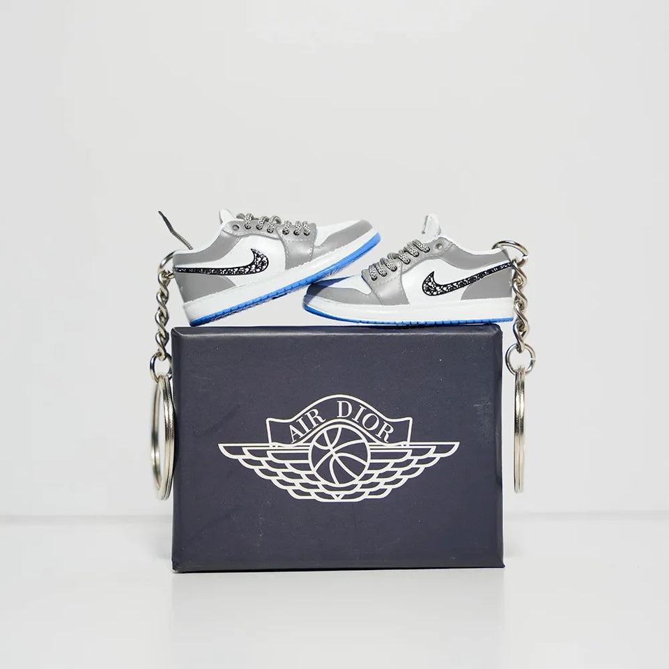 3D Sneaker Keychain With Box - AJ1 Low Dior