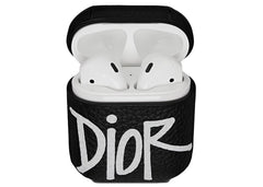 Dior And Shawn Airpods Case Black