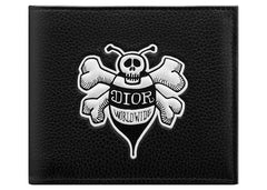 Dior And Shawn Wallet (8 Card Slot) Bee Black
