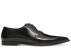 Dolce & Gabbana Achille Derby Shoes Black Buff Nappa Calfskin