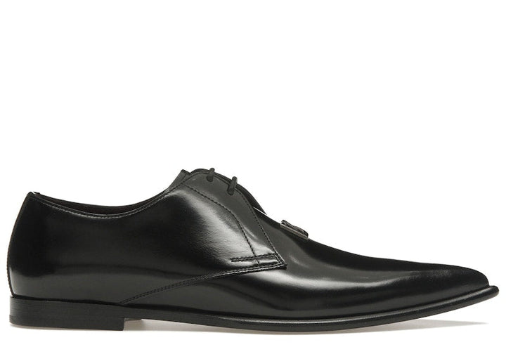 Dolce & Gabbana Achille Derby Shoes Black Buff Nappa Calfskin