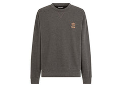 Dolce & Gabbana Bee Embroidered Cotton Blend Sweatshirt Red