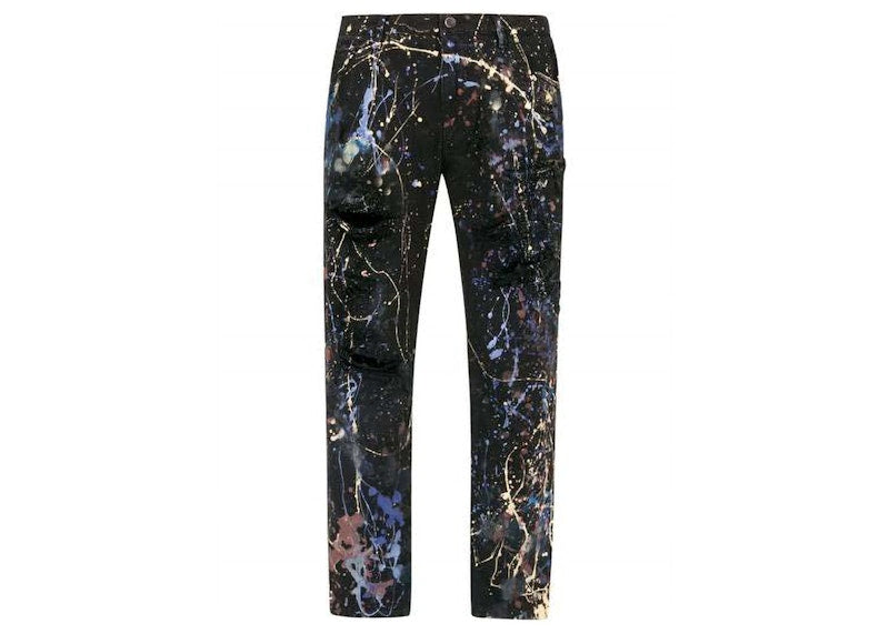 Dolce & Gabbana Color Splash Effect Jeans Black/Multicolor