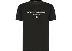 Dolce & Gabbana Cotton DG Embroidery and Patch T-Shirt Black