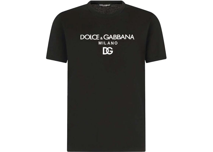 Dolce & Gabbana Cotton DG Embroidery and Patch T-Shirt Black
