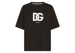Dolce & Gabbana Cotton DG Logo Print T-Shirt Black