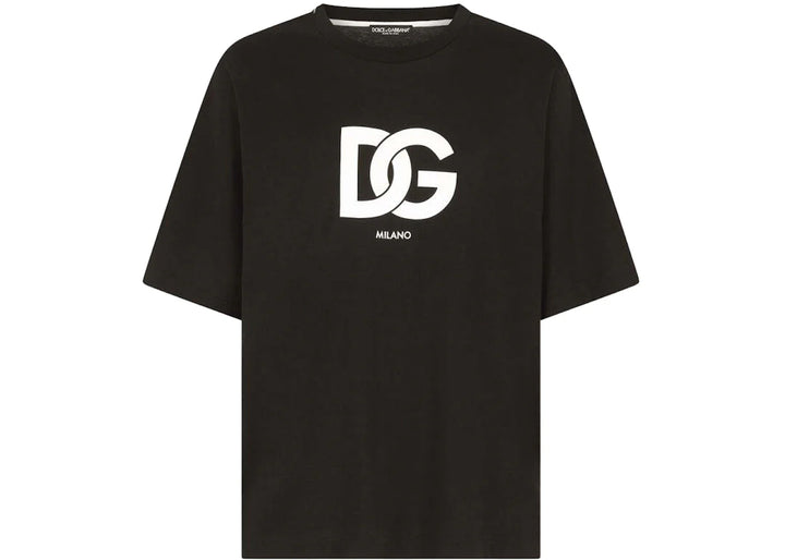 Dolce & Gabbana Cotton DG Logo Print T-Shirt Black