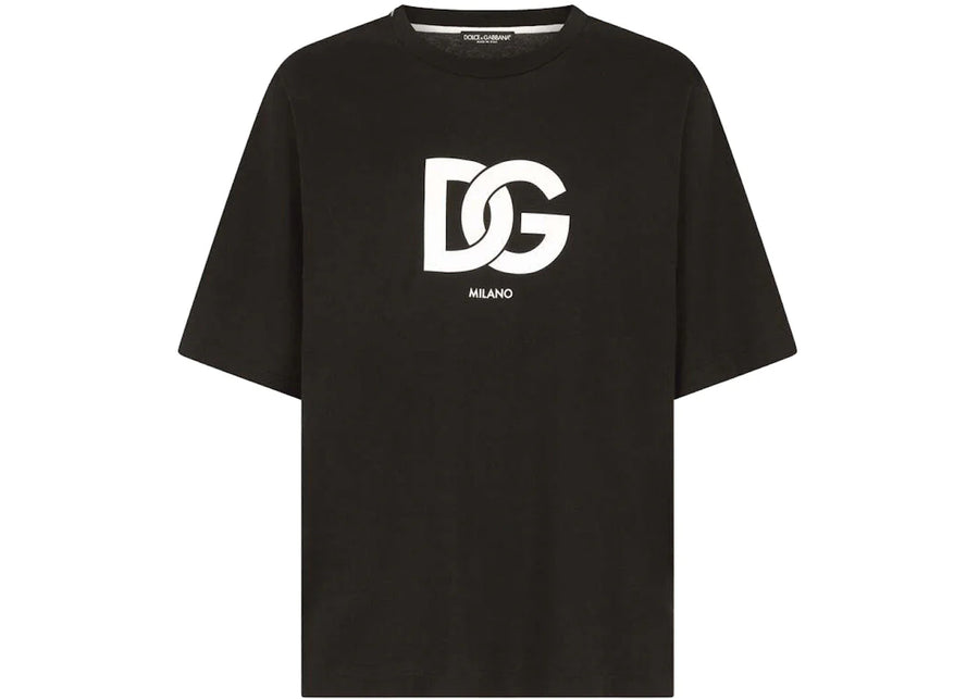 Dolce & Gabbana Cotton DG Logo Print T-Shirt Black