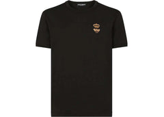 Dolce & Gabbana Cotton French Wire Embellishment T-Shirt Black