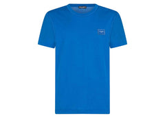 Dolce & Gabbana Cotton Logoed Plaque T-Shirt Turquois