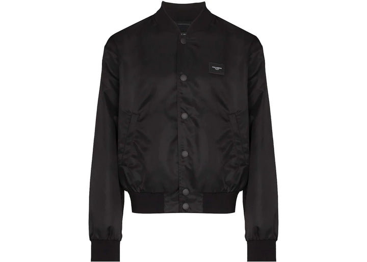Dolce & Gabbana DG Plaque Bomber Jacket Black