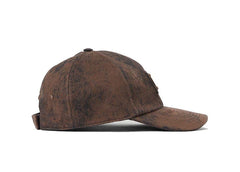 Dolce & Gabbana Distressed Logo Plaque Cap Brown