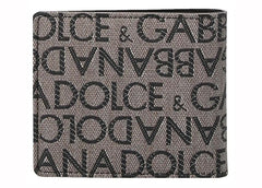 Dolce & Gabbana Logo Jacquard Wallet Beige/Black