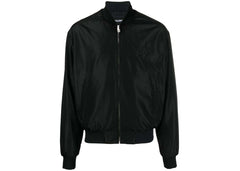 Dolce & Gabbana Logo-Patch Bomber Jacket Black