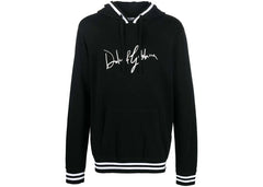 Dolce & Gabbana Logo-Print Detail Drawstring Hoodie Black